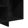 Széf polcokkal Musta tammi 120 x 30 x 75 cm Faanyag