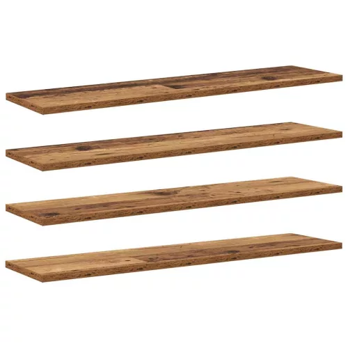  Polcos könyvespolc 4 pcs Barna 80 x 20 x 1,5 cm Faanyag