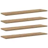  Polcos könyvespolc 4 pcs Barna 80 x 20 x 1,5 cm Faanyag