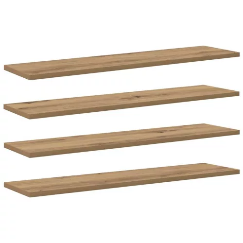  Polcos könyvespolc 4 pcs Barna 80 x 20 x 1,5 cm Faanyag