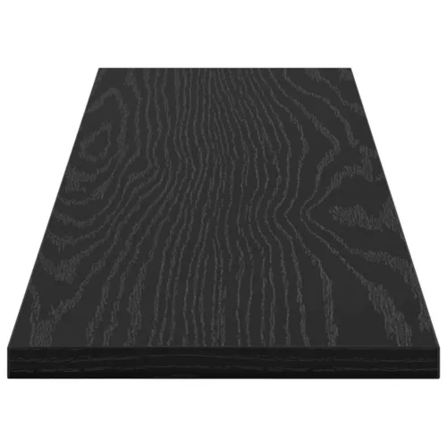  Polcos könyvespolc 4 pcs Fekete 80 x 20 x 1,5 cm Faanyag