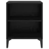  Éjjeli Szekrények 2 db Fekete Tölgy 40x30x50 cm Mérnöki Fa