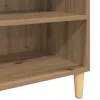  Széf polcokkal kézműves tölgy 57 x 35 x 90 cm Faanyag