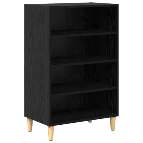  Széf polcokkal Musta tammi 57 x 35 x 90 cm Faanyag