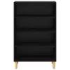  Széf polcokkal Musta tammi 57 x 35 x 90 cm Faanyag