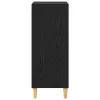  Széf polcokkal Musta tammi 57 x 35 x 90 cm Faanyag