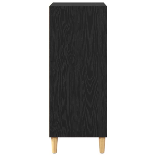  Széf polcokkal Musta tammi 57 x 35 x 90 cm Faanyag