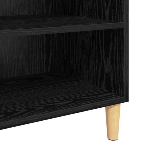  Széf polcokkal Musta tammi 57 x 35 x 90 cm Faanyag