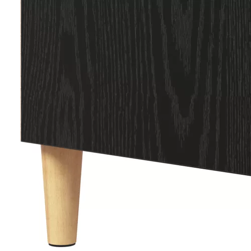  Széf polcokkal Musta tammi 57 x 35 x 90 cm Faanyag