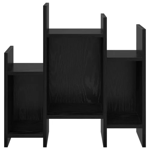  Oldalsó szekrény polcokkal Musta tammi 60 x 26 x 60 cm Faanyag