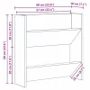  Fali cipőtartók polcokkal Egyéb tárolóval Öreg fa 60 x 18 x 60 cm Faanyag