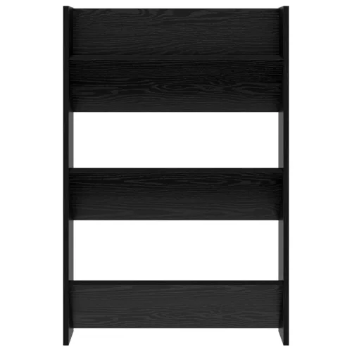  Fali cipőtartók polcokkal Egyéb tárolóval Musta tammi 60 x 18 x 60 cm Faanyag