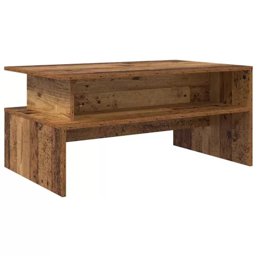  Dohányzóasztal polcokkal Egyéb tárolóval Öreg fa 90 x 55 x 42.5 cm Faanyag