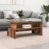  Dohányzóasztal polcokkal Egyéb tárolóval Öreg fa 90 x 55 x 42.5 cm Faanyag