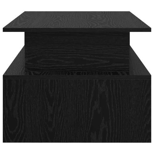  Dohányzóasztal polcokkal Egyéb tárolóval Musta tammi 90 x 55 x 42.5 cm Faanyag