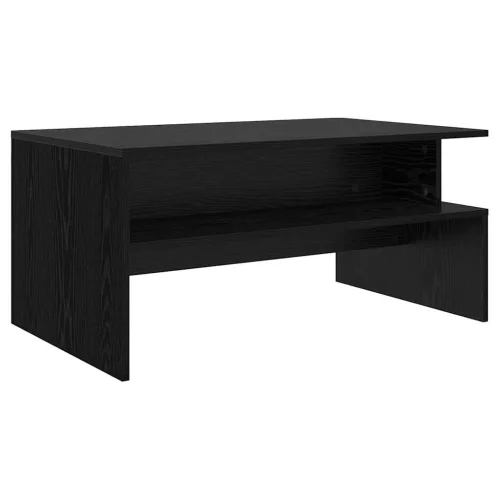  Dohányzóasztal polcokkal Egyéb tárolóval Musta tammi 90 x 55 x 42.5 cm Faanyag