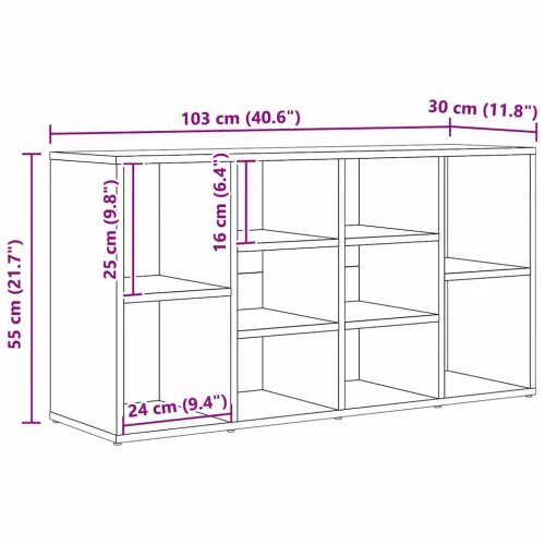  Cipőpad polcokkal Egyéb Öreg fa 103 x 30 x 55 cm Faanyag