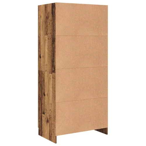 Ruhásszekrény polcokkal Öreg fa 82,5 x 51,5 x 180 cm Faanyag