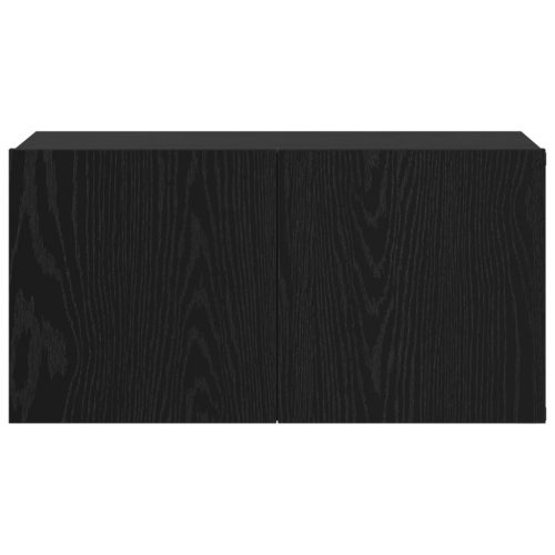  TV Szekrény Szett Fekete tölgy Szerelt fa Közepes TV Szekrény