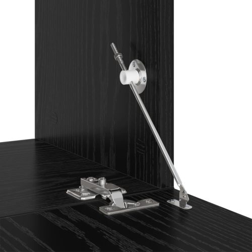  TV Szekrény Szett Fekete tölgy Szerelt fa Közepes TV Szekrény