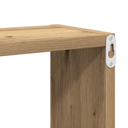 Fali polcok Artisan tölgy MDF furnérral 26 x 15 x 26 cm