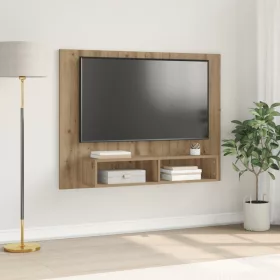    Fali TV Szekrény Kézműves tölgy 120 x 23.5 x 90 cm Faanyag