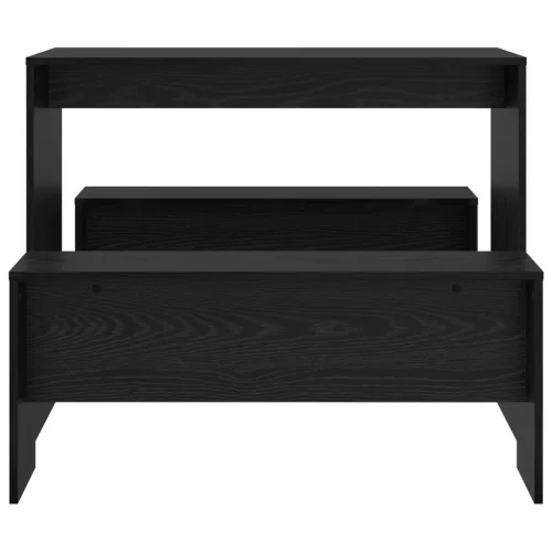  Étkezőgarnitúra 2 pcs Fekete tölgy 97 x 47 x 75 cm Faanyag