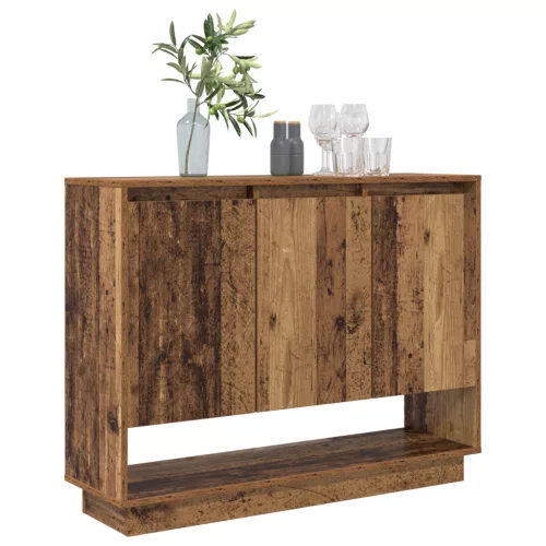  Széf polcokkal ajtóval Régi fa 97 x 29 x 75 cm Faanyag