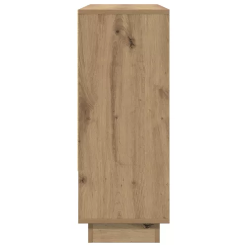  Széf polcokkal ajtóval kézműves tölgy 97 x 29 x 75 cm Faanyag