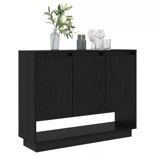  Széf polcokkal ajtóval Musta tammi 97 x 29 x 75 cm Faanyag