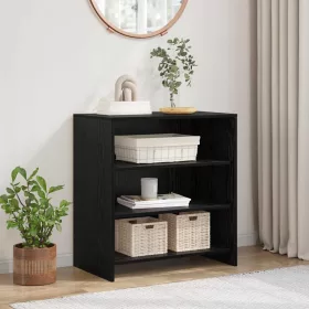  fekete tölgy oldalszekrény 70x41x75 cm szerelt fa