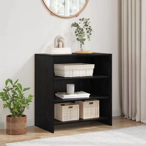  fekete tölgy oldalszekrény 70x41x75 cm szerelt fa