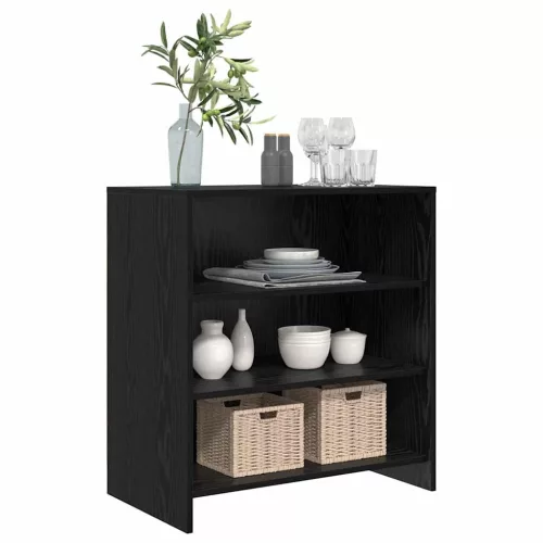  fekete tölgy oldalszekrény 70x41x75 cm szerelt fa