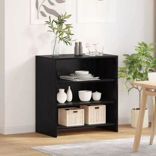  fekete tölgy oldalszekrény 70x41x75 cm szerelt fa