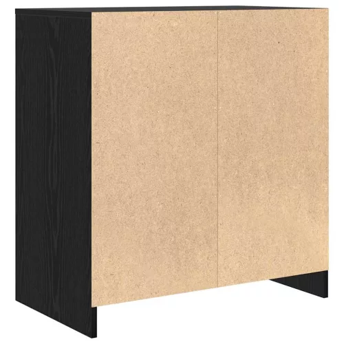  fekete tölgy oldalszekrény 70x41x75 cm szerelt fa