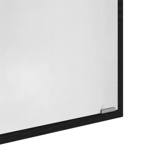  LED Fürdőszoba Tükör Fekete Tölgy 40x8.5x37 cm Műszaki Fa