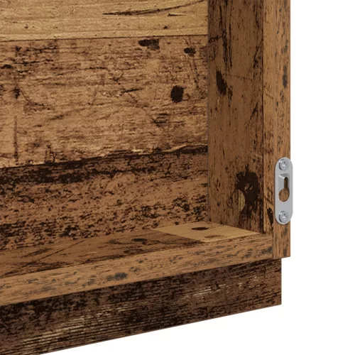  Fürdőszoba Tükör Régi fa Szerelt fa, Üveg 90 x 8.5 x 37 cm Tükör