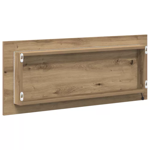  Fürdőszoba Tükör Művészi tölgy Szerelt fa, Üveg 90 x 8.5 x 37 cm