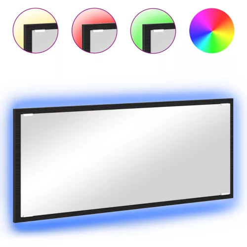  Fürdőszobai Tükör Fekete tölgy Üveg, MDF Nagy Tükör