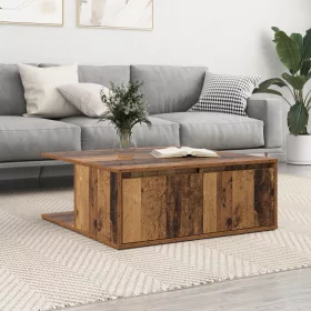    Dohányzóasztal fiókkal tárolóval Öreg fa 80 x 80 x 31 cm Faanyag