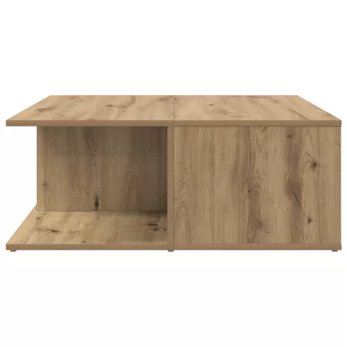  Dohányzóasztal fiókkal tárolóval kézműves tölgy 80 x 80 x 31 cm Faanyag