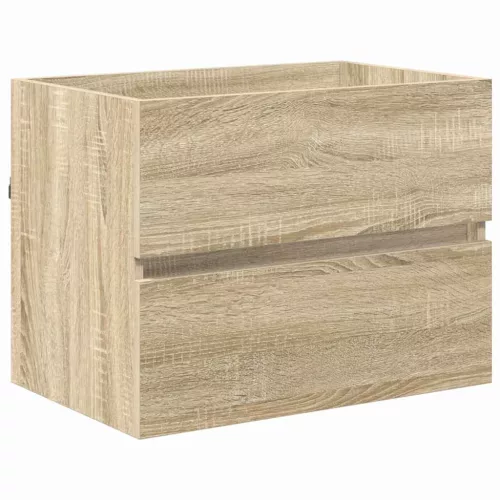  Fürdőszoba bútor szett fiókkal tárolóval Sonoma tölgy Faanyag