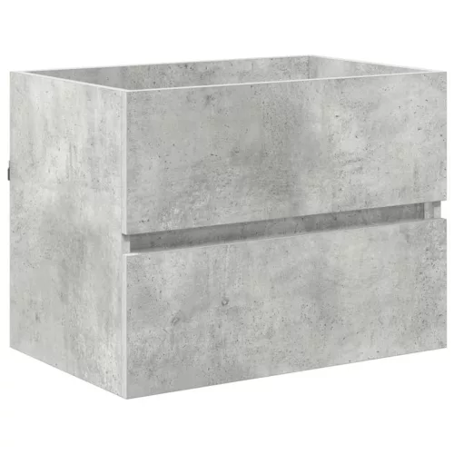  Fürdőszoba bútor szett fiókkal tárolóval Beton Szürke Faanyag