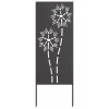  Kerti dekoratív panel Fekete 50 x 140 cm Hidegen hengerelt acél