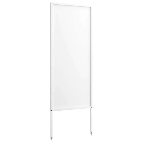  Kerti dekoratív panel Fehér 50 x 140 cm Hidegen hengerelt acél