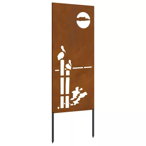  Kerti dekoratív panel Rozsdás 50 x 140 cm időjárásálló acél