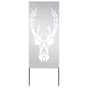  Kerti dekoratív panel Ezüst 50 x 140 cm Rozsdamentes acél