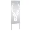  Kerti dekoratív panel Ezüst 50 x 140 cm Rozsdamentes acél
