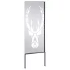  Kerti dekoratív panel Ezüst 50 x 140 cm Rozsdamentes acél