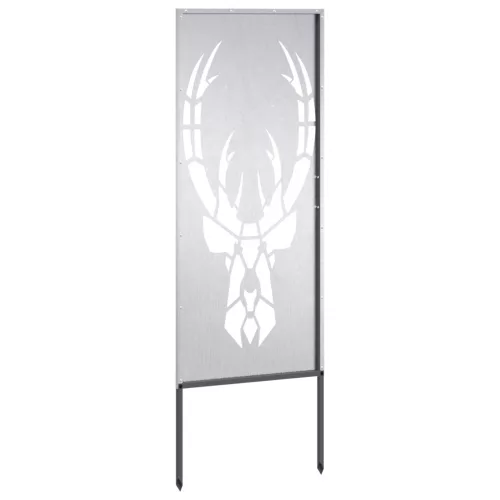  Kerti dekoratív panel Ezüst 50 x 140 cm Rozsdamentes acél